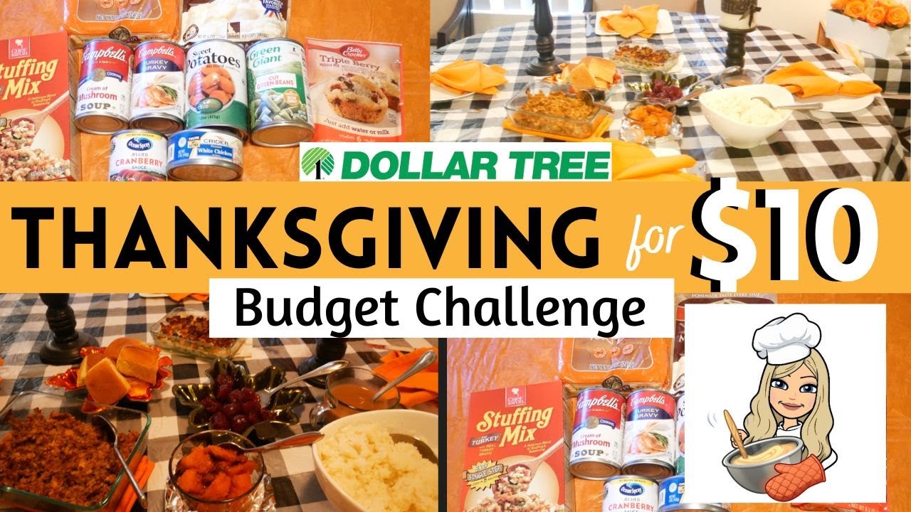 Acción de Gracias de Dollar Tree por $ 10 | Cena fácil con un presupuesto limitado