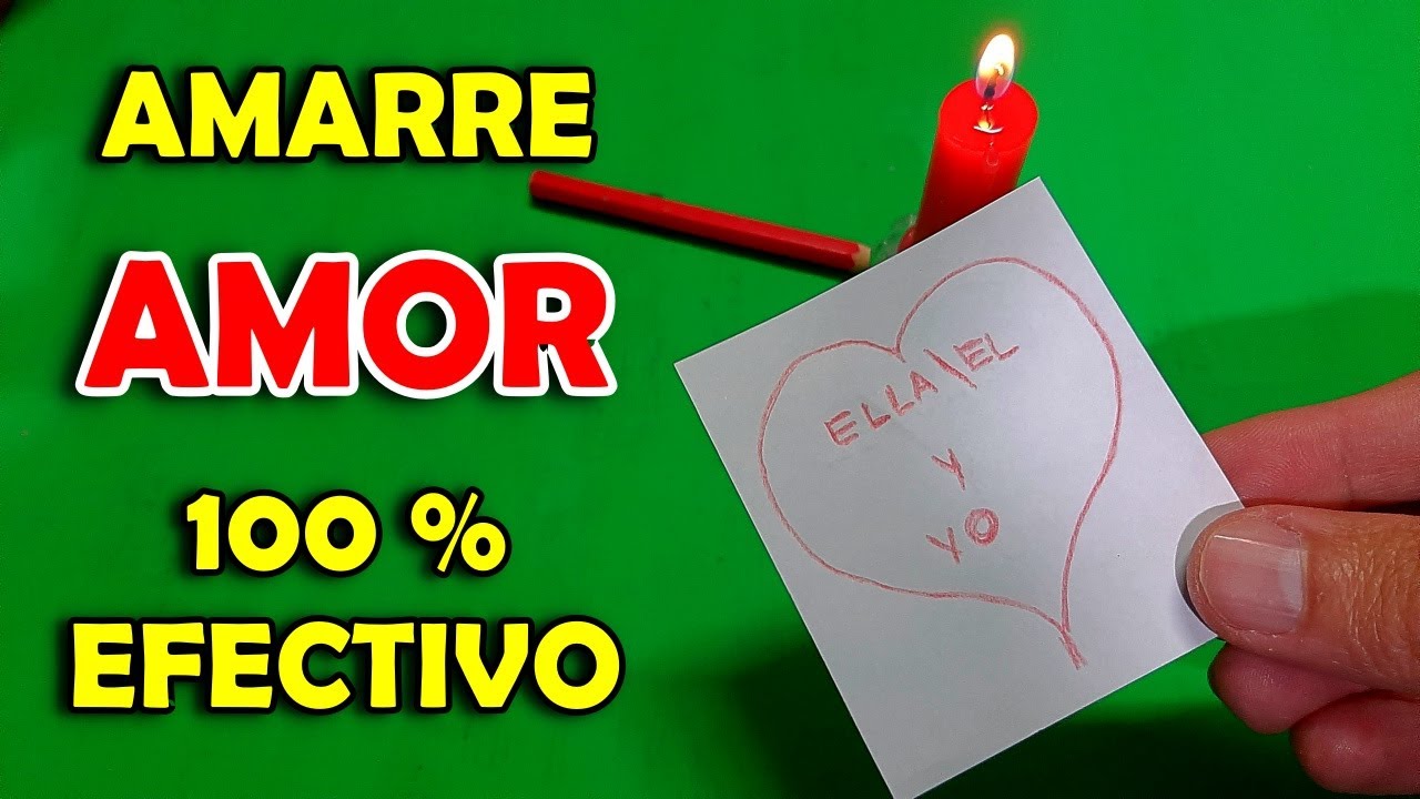 💕 AMARRE DE AMOR Casero 100% Efectivo - Hechizo para ATRAER el Amor de esa Persona que te GUSTA ✅