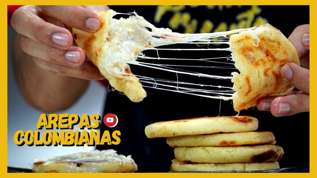 AREPAS de QUESO 😀 AREPAS COLOMBIANAS