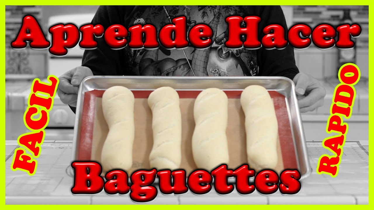 Baguette or French bread | Pan Frances receta Fácil |Aprende hacer pan rápido solo tres ingredientes
