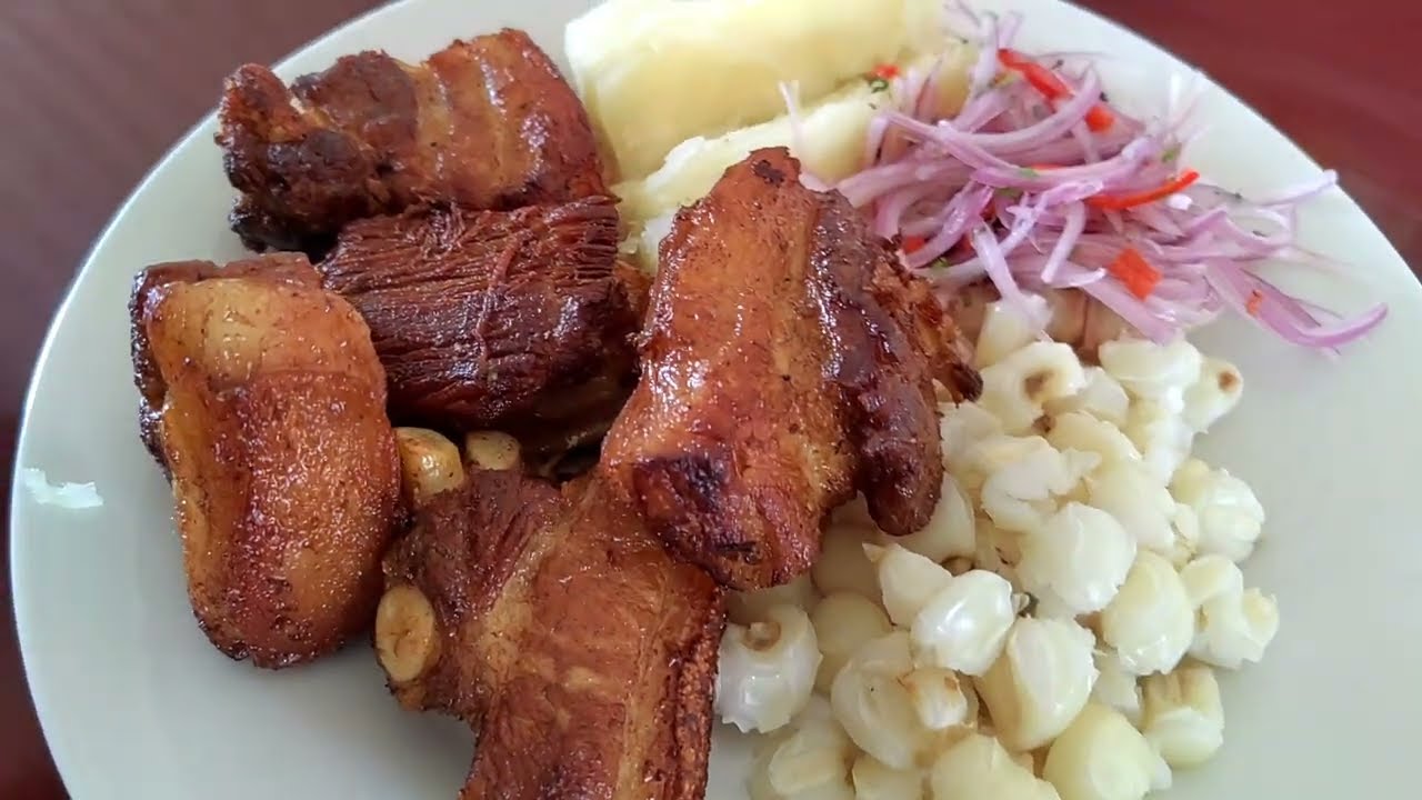 CHICHARRON DE CERDO/CHANCHO/RECETA PERUANA