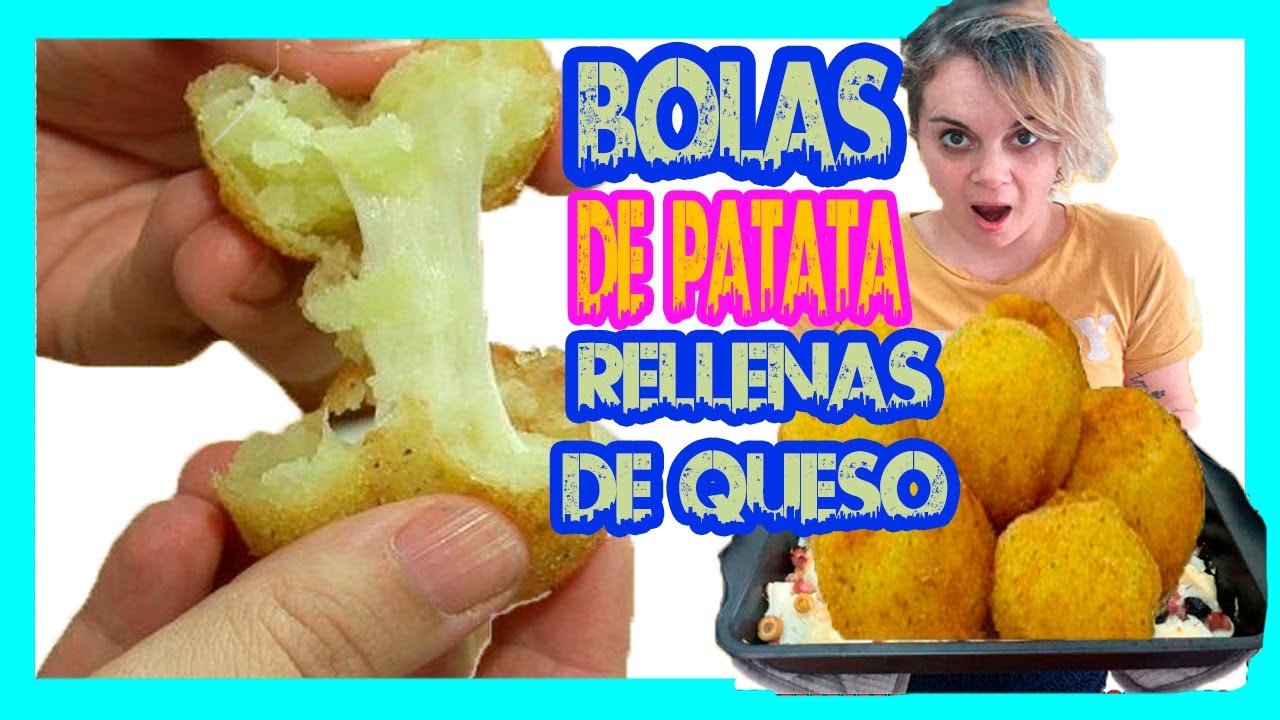 🔥 Como hacer BOLAS de pure de PATATA con QUESO o Bombas de papa + TOMAS FALSAS