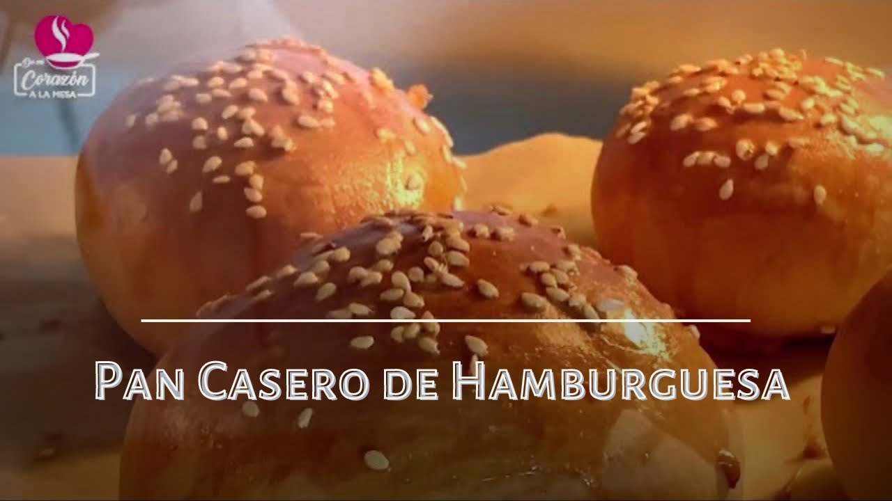 🍔 Cómo hacer PAN para HAMBURGUESA Casera / Hamburger Bread Recipe