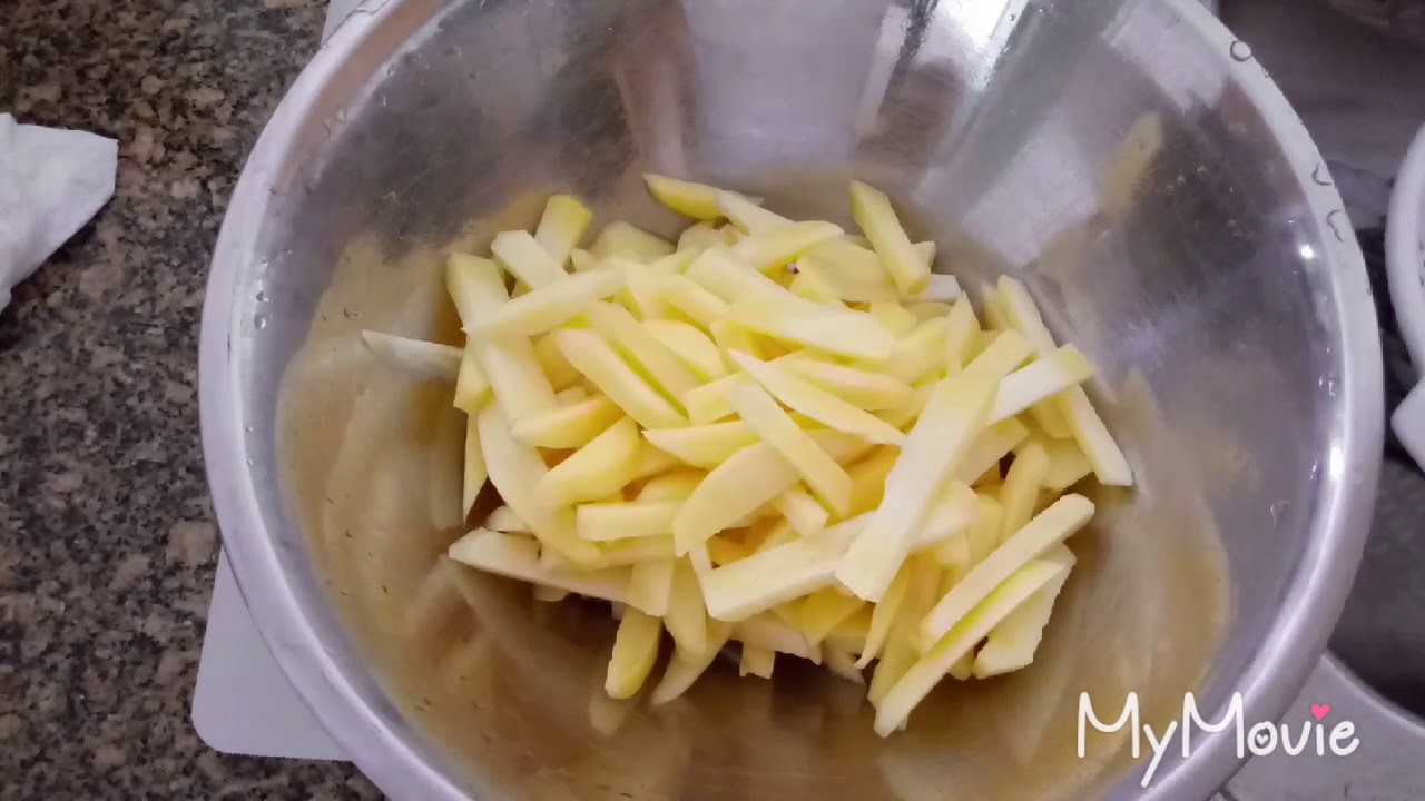 Como hacer papas fritas en el air fryer, French fries:: papitas fritas