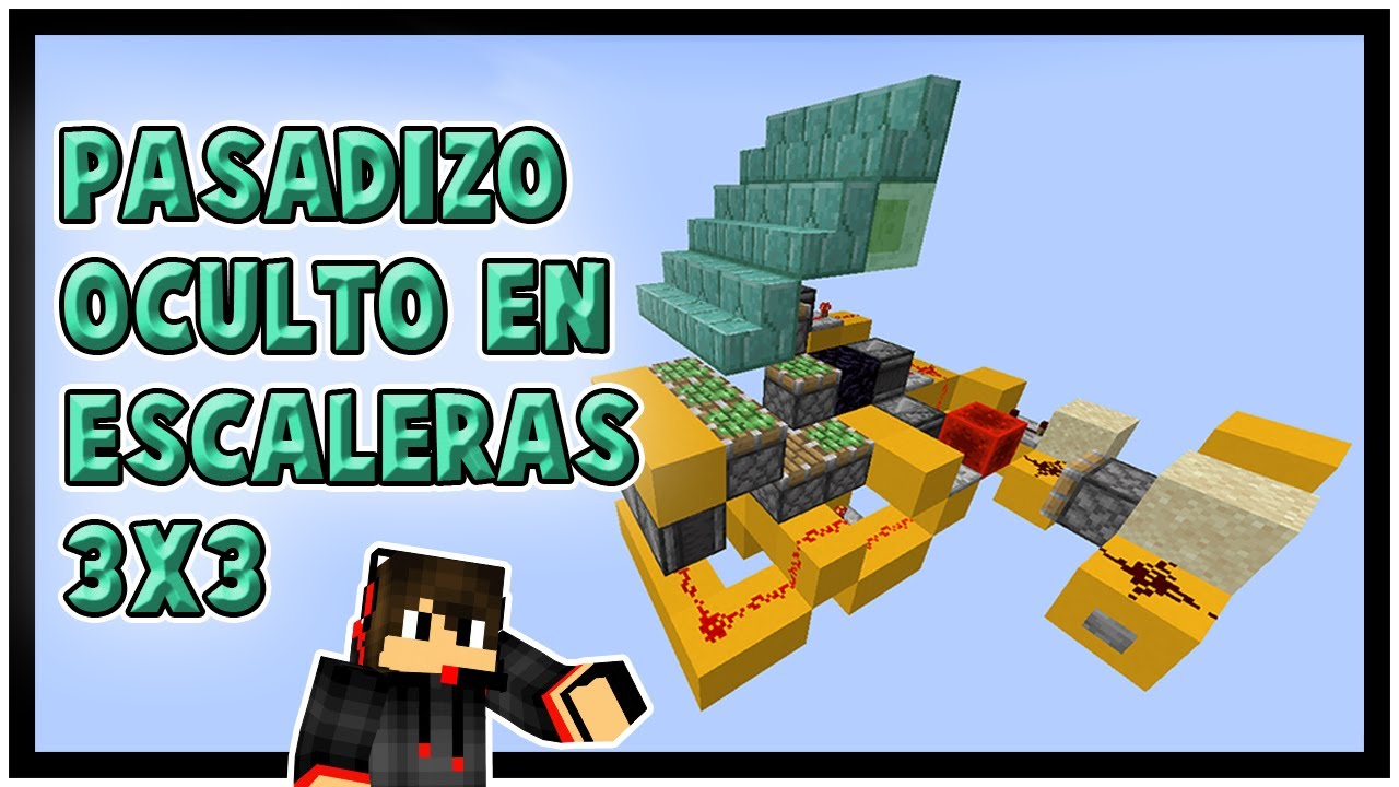 COMO HACER PASADIZO SECRETO EN ESCALERAS 3X3 EXTENDIBLE