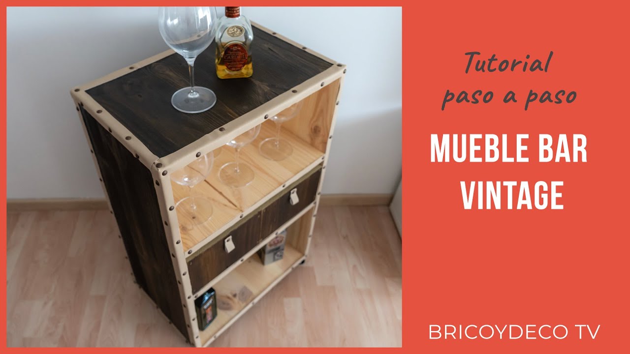 Cómo hacer un mueble bar vintage de madera para interior y exterior - BRICOLAJE CREATIVO