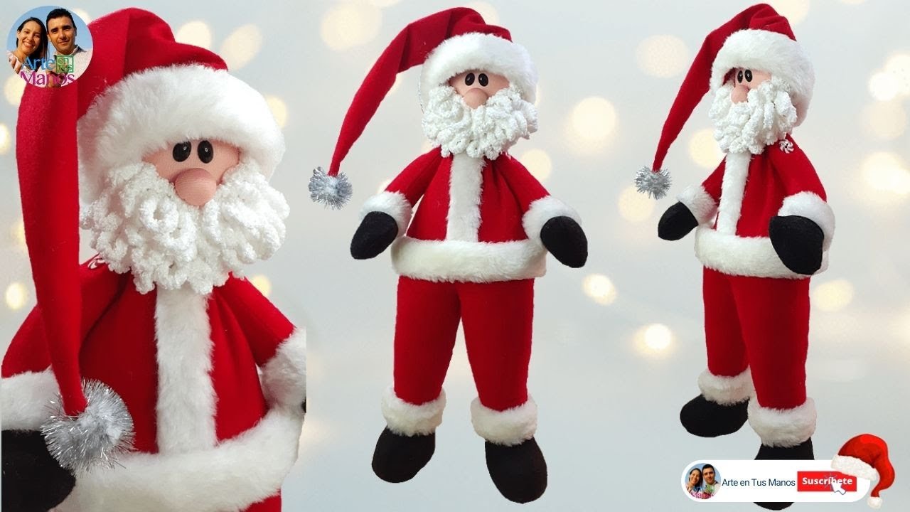 🔴🎅Cómo Hacer un SANTA CLAUS 58 cm | FÁCIL con Arte en Tus Manos🎅