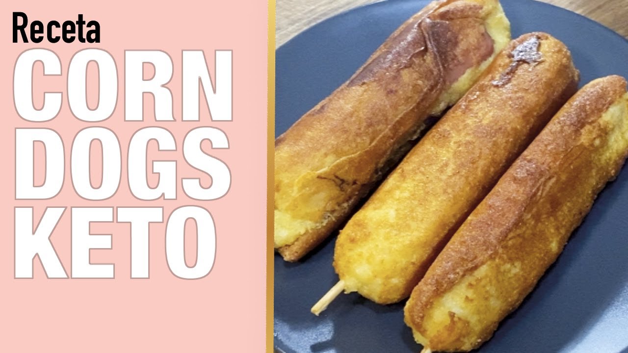 🌭 CORN DOGS KETO || perritos calientes keto || 🇺🇸 Cómo hacer Keto corn dogs. HOT DOGS KETO