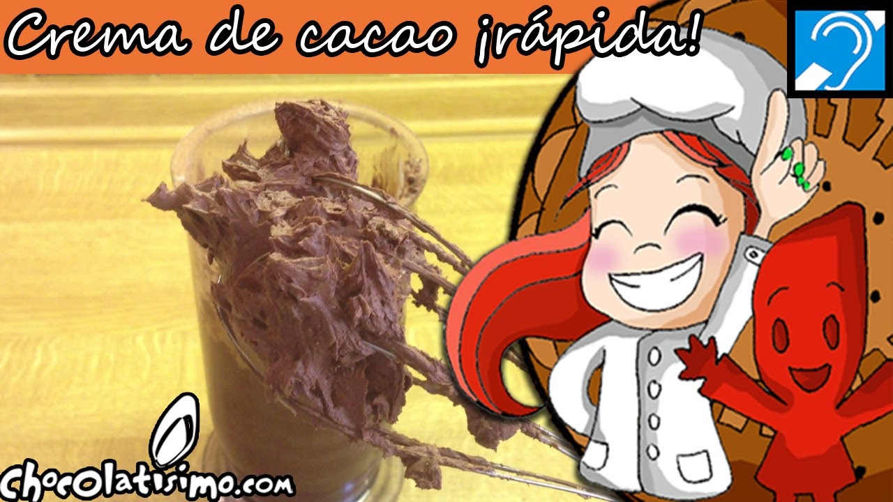 Crema de cacao rápida para rellenos de tartas - Chocolatisimo.com