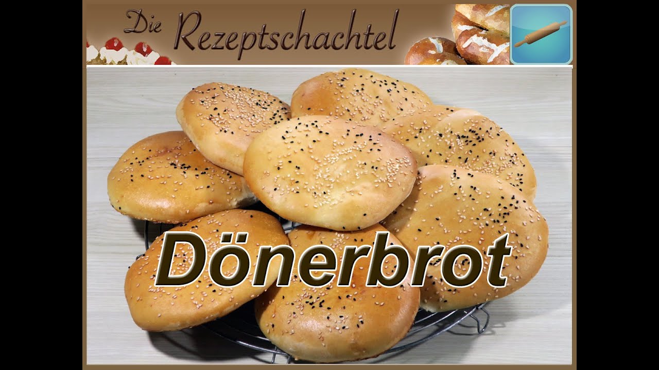 Dönerbrot Rezept: Fladenbrot für Döner Kebap mit Sesam und Schwarzkümmel