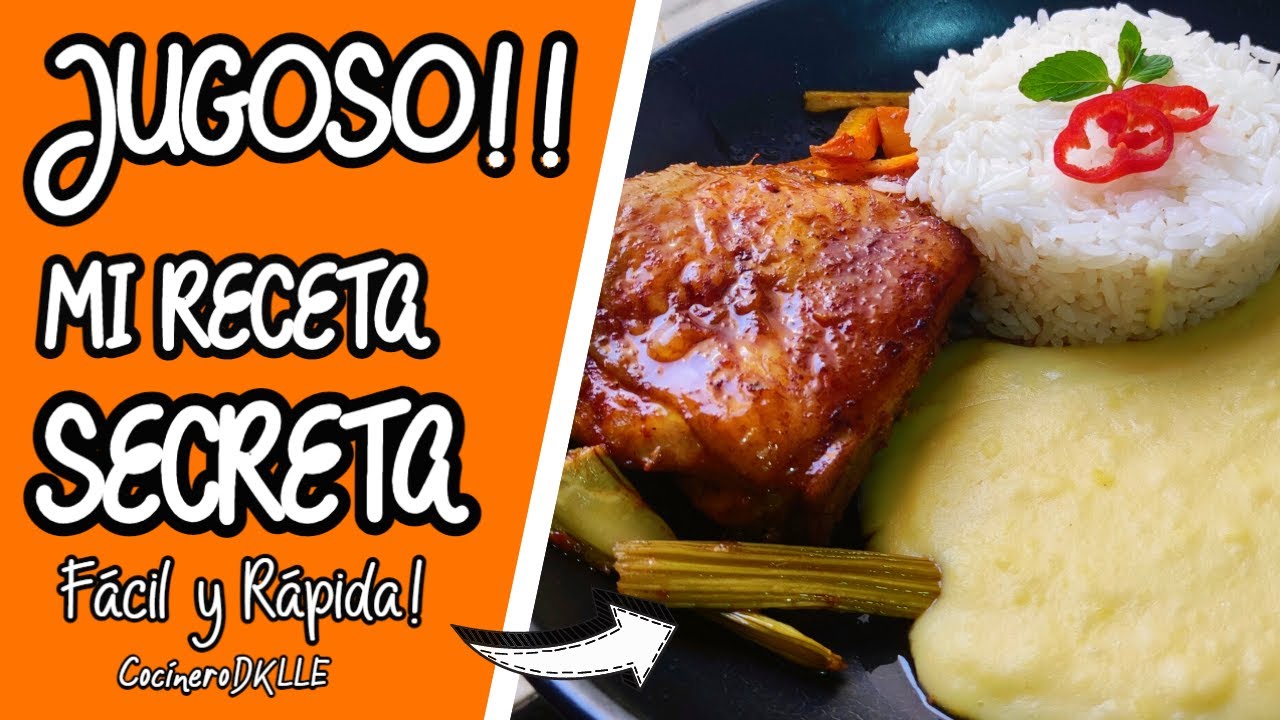 El Verdadero POLLO al HORNO JUGOSO 🤩 / PURÉ de PAPA AMARILLA 😋 | Cocinero DKLLE