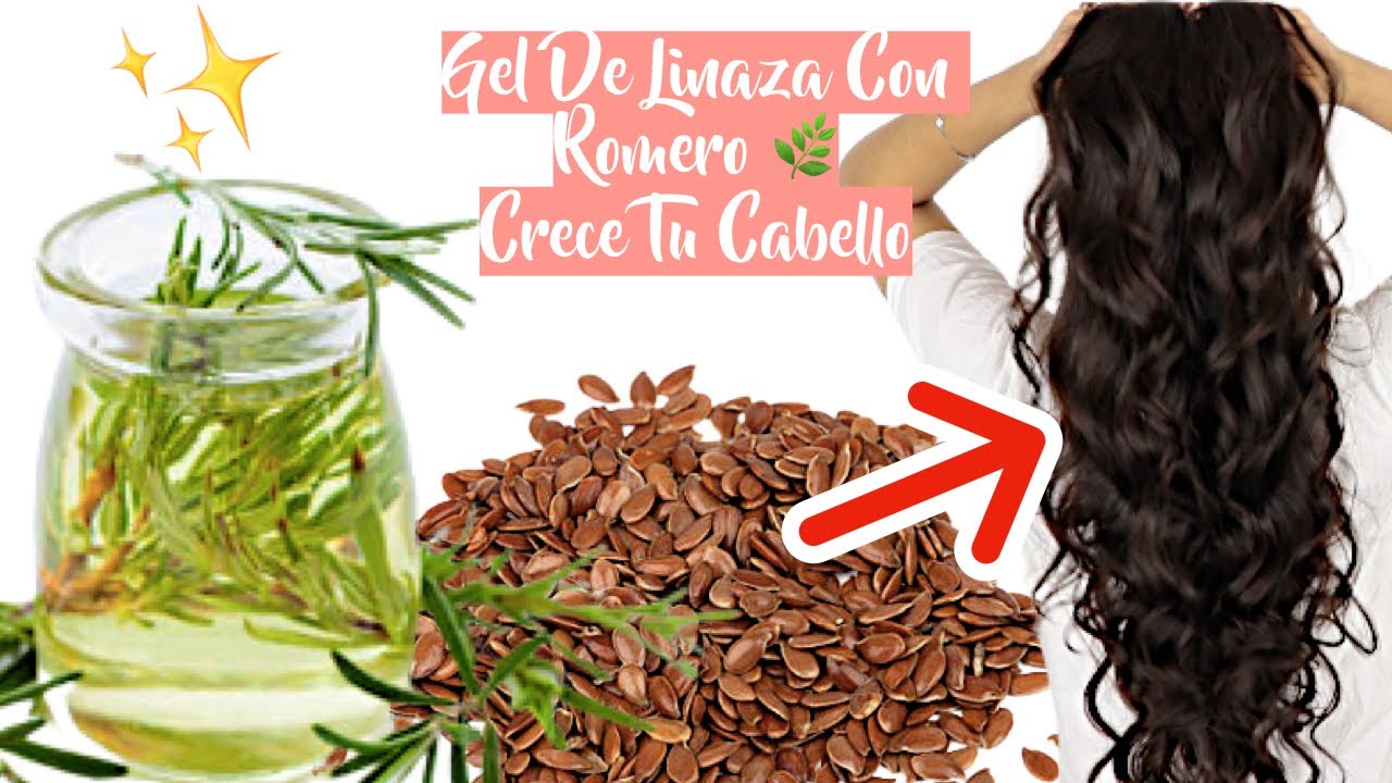 GEL DE LINAZA Y ROMERO PARA DETENER LA CAIDA Y ACELERAR EL CRECIMIENTO DEL CABELLO 🌿 PELO SALUDABLE