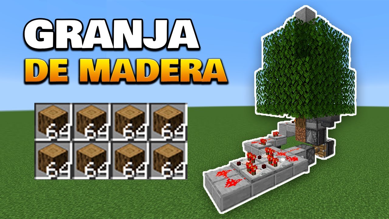 ✅ Granja de Madera (Muy Fácil) - 2 Stacks/Minuto - Tutorial Minecraft 1.19