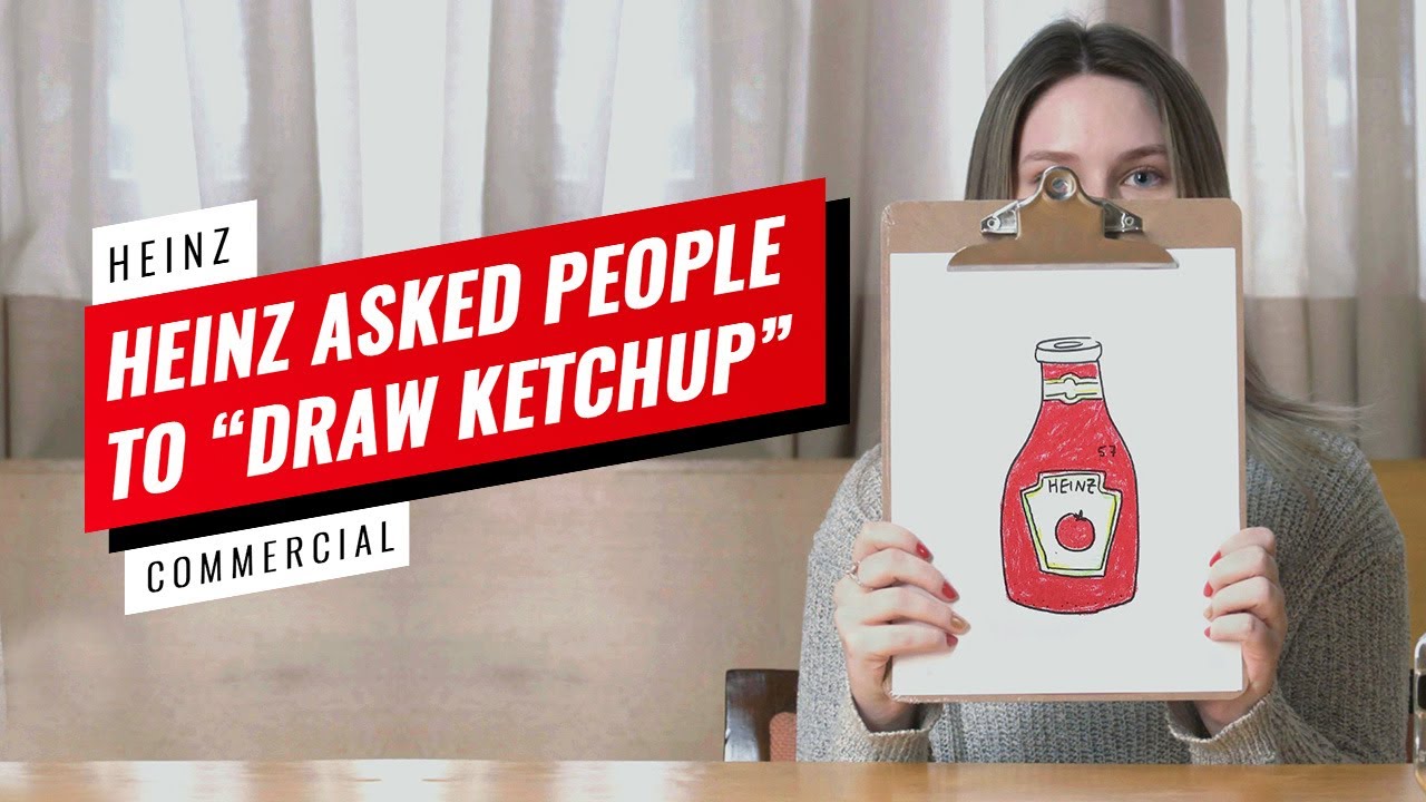 HEINZ pide a la gente que dibuje Ketchup... Este es el resultado.