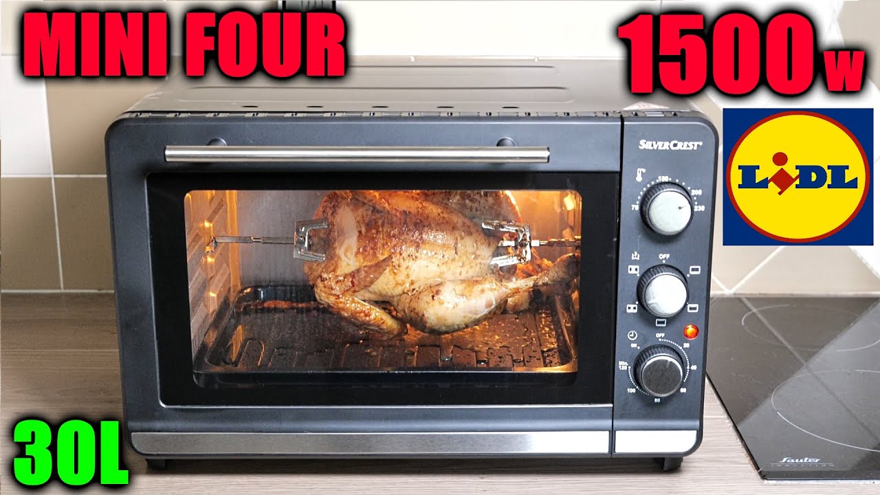 LIDL HORNO ELÉCTRICO CON GRILL SILVERCREST SGBR 1500 D4 1500W ELECTRIC OVEN \u0026 GRILL