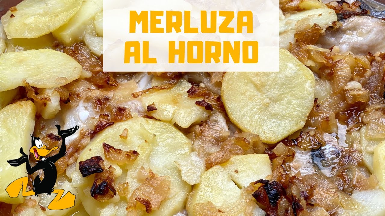 Merluza al Horno con Patatas y Salsa 🔥 ¡Receta con Merluza!