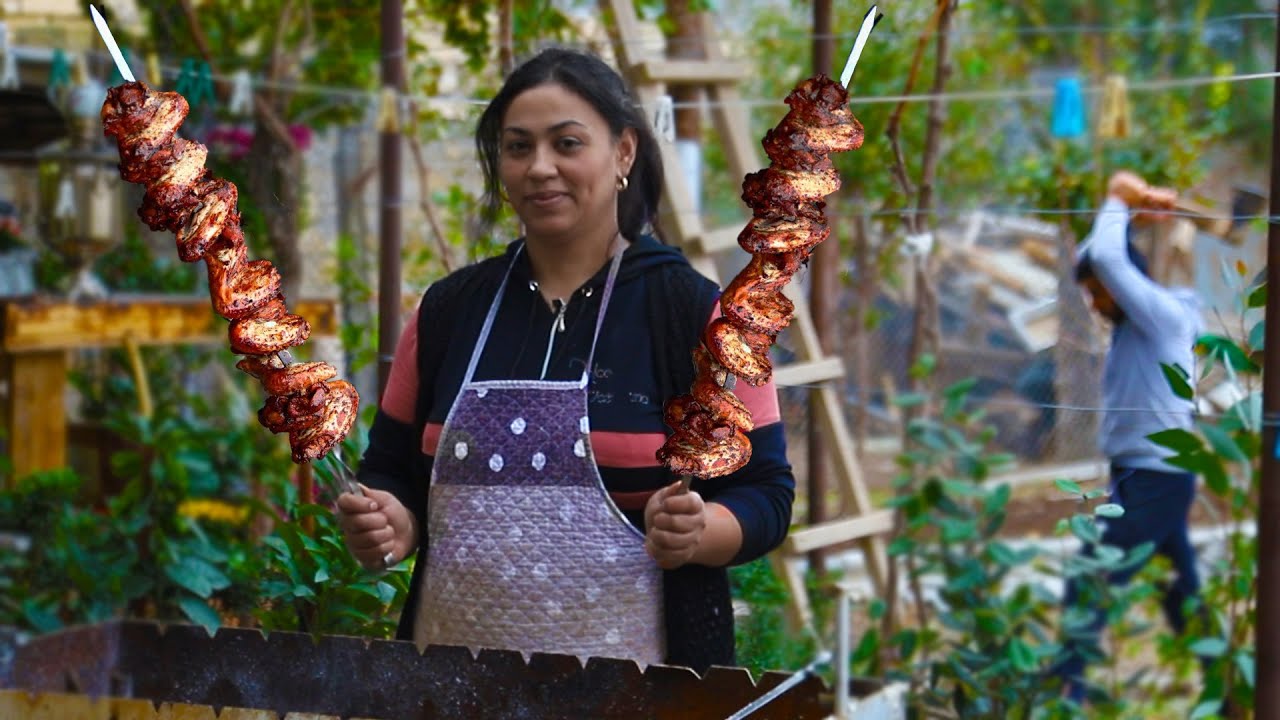 New Khan Kebab OF BeeF AND Chicken ON Charcoal | Planted A Tree IN The Garden