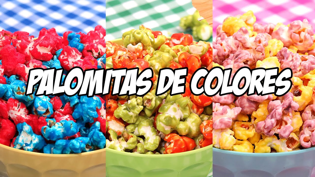 Palomitas de Colores Dulces Fáciles Rápidas y Deliciosas! | 3 Recetas!!