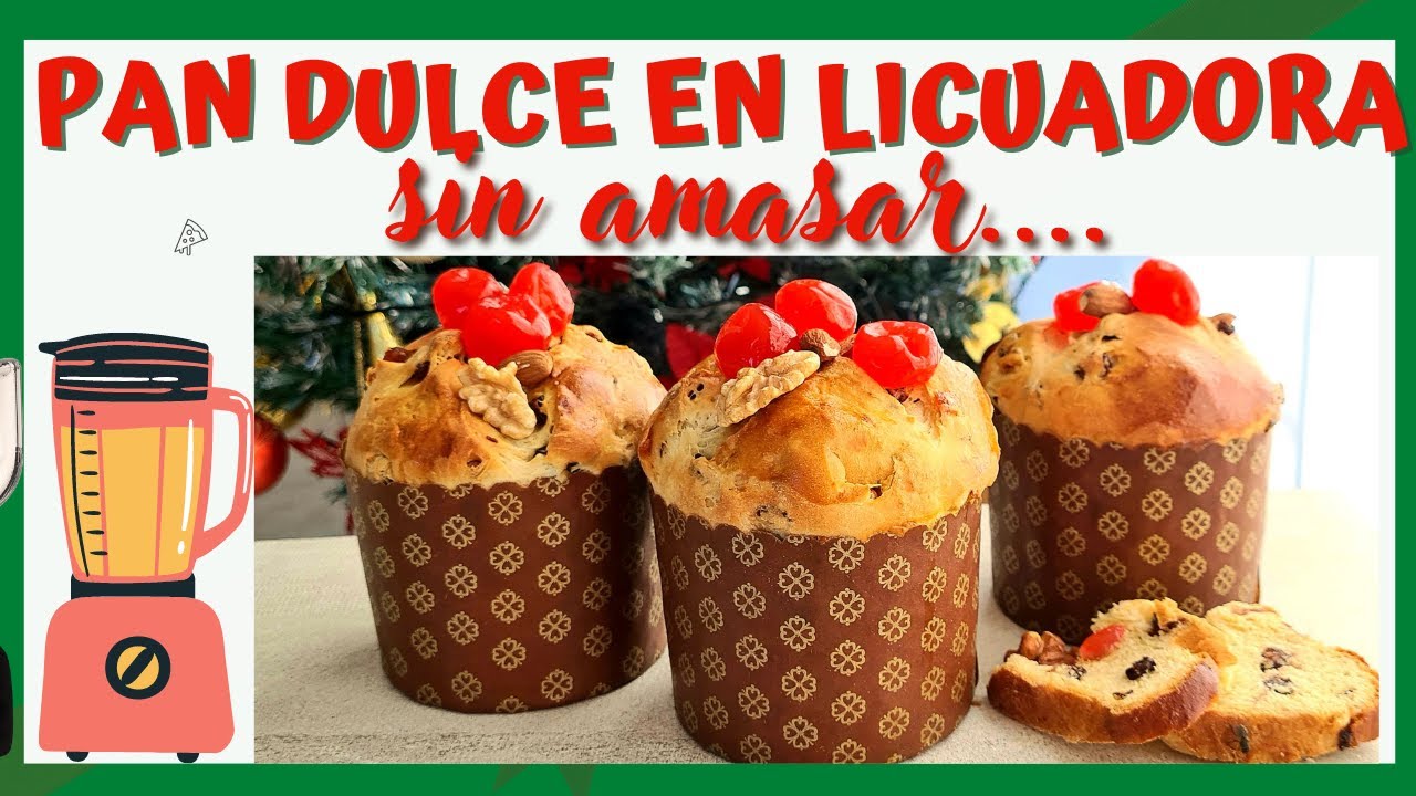 PAN DULCE en LICUADORA Sin Amasar En minutos!!!