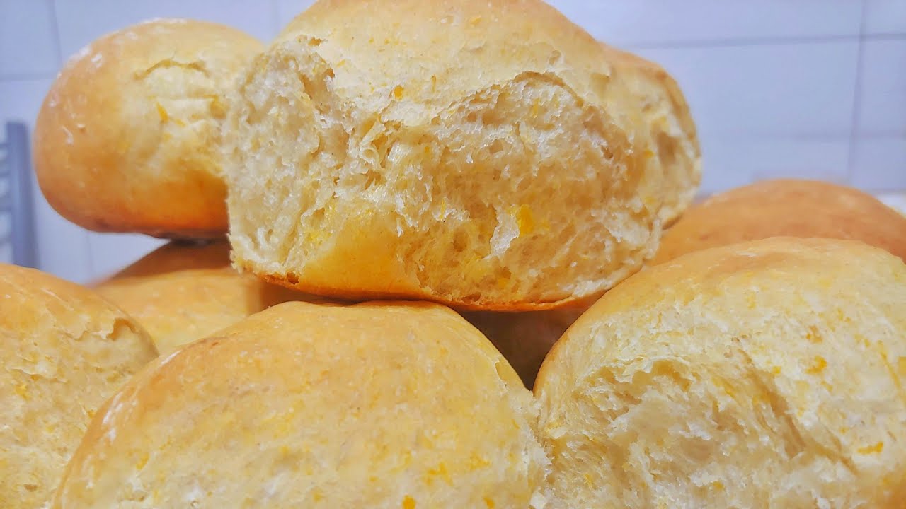Pan saborizado casero - Como hacer pan esponjoso y suave - Pan de calabaza - Pan saludable con huevo