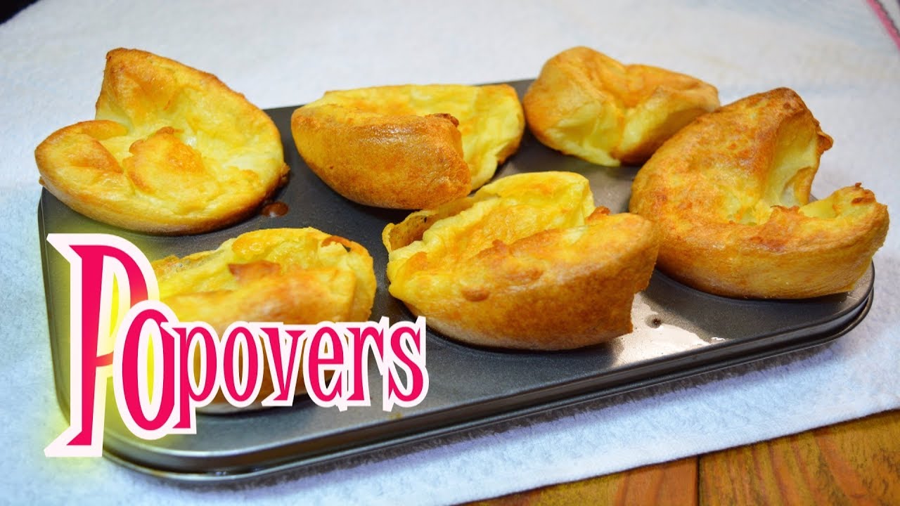 PAN SIN AMASAR 3 ingredientes EN MINUTOS receta Popovers