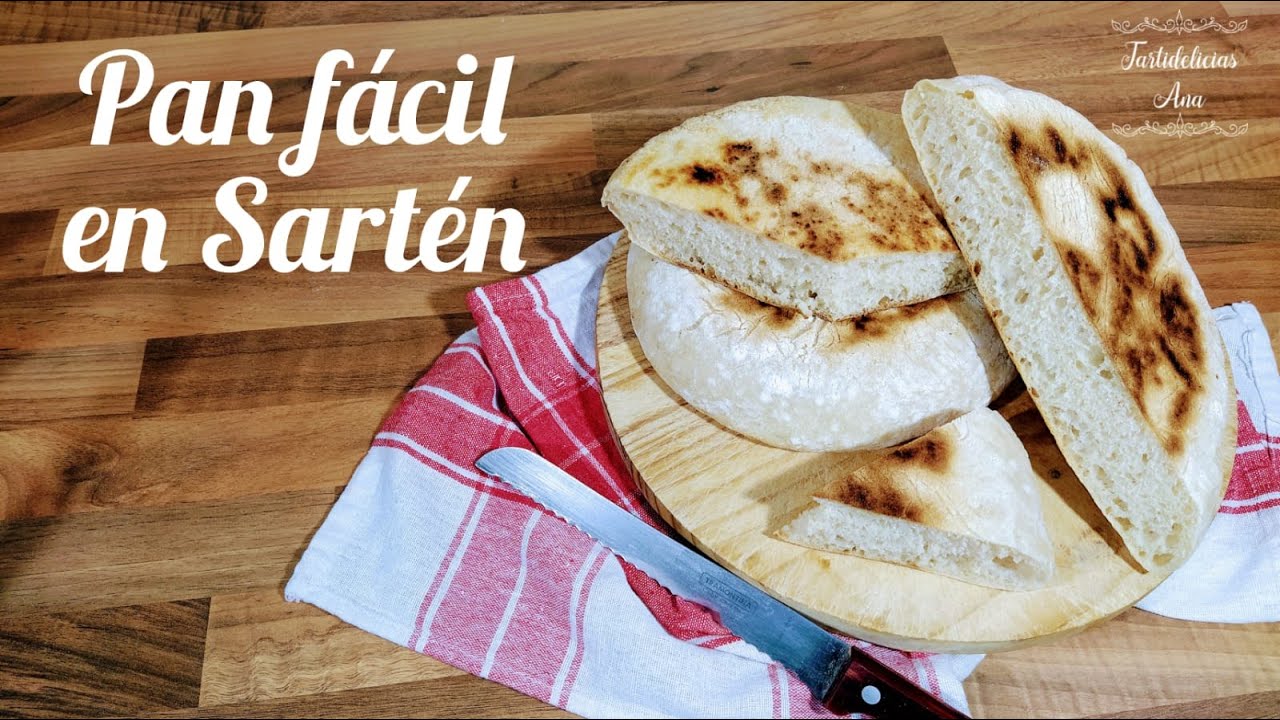 PAN SIN HORNO con harina común fácil, sólo 4 ingredientes! | PAN MARROQUÍ en SARTÉN