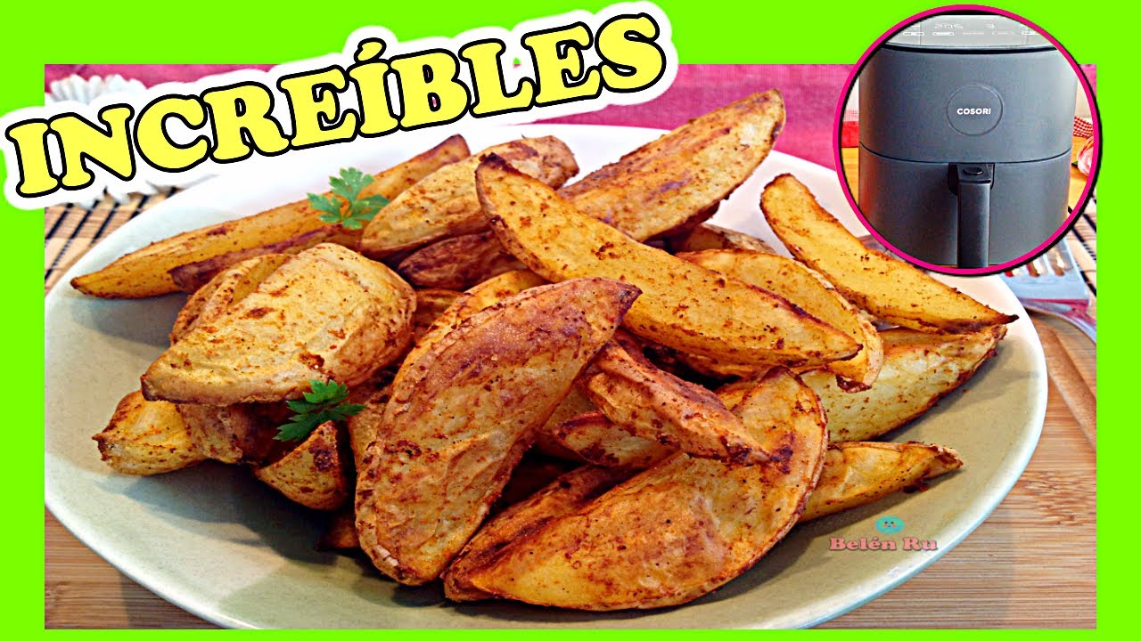 💚 PATATAS GAJO estilo DELUXE McDonald's en AIR FRYER 🍟 RECETAS en FREIDORA de AIRE SIN ACEITE COSORI