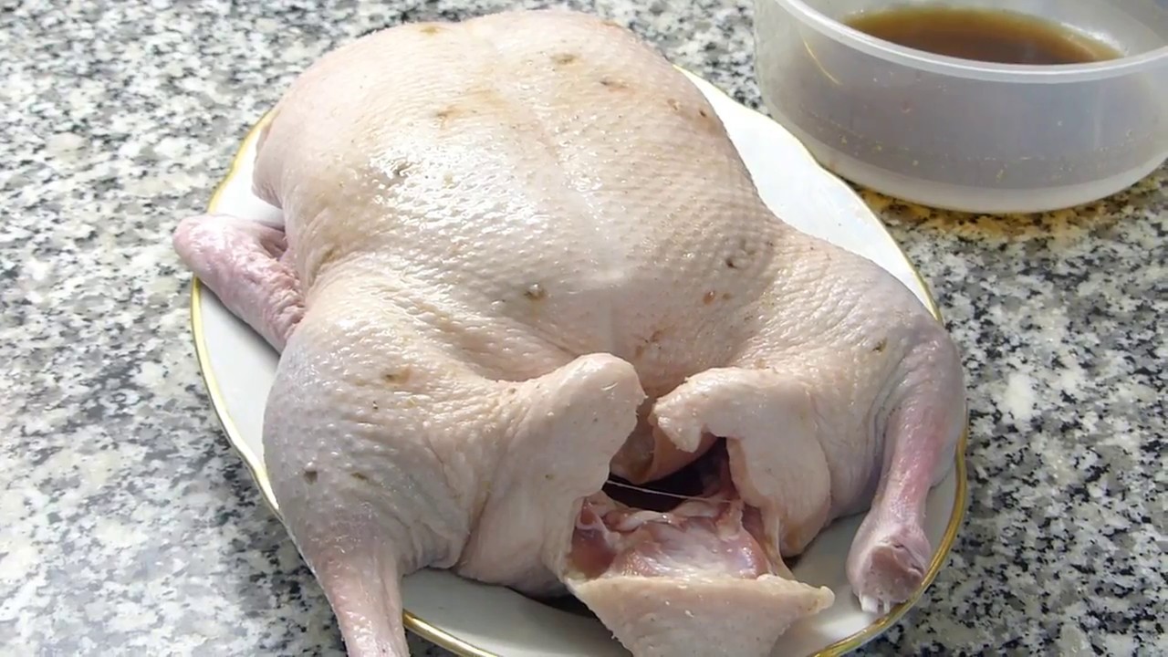 Pato inyectado al horno(Eingespritzte gebackene Ente)