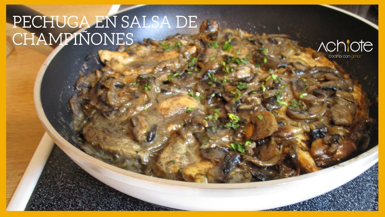 Pechuga en Salsa de Champiñones | Una receta económica, rápida y Exquisita | Día de las Madres