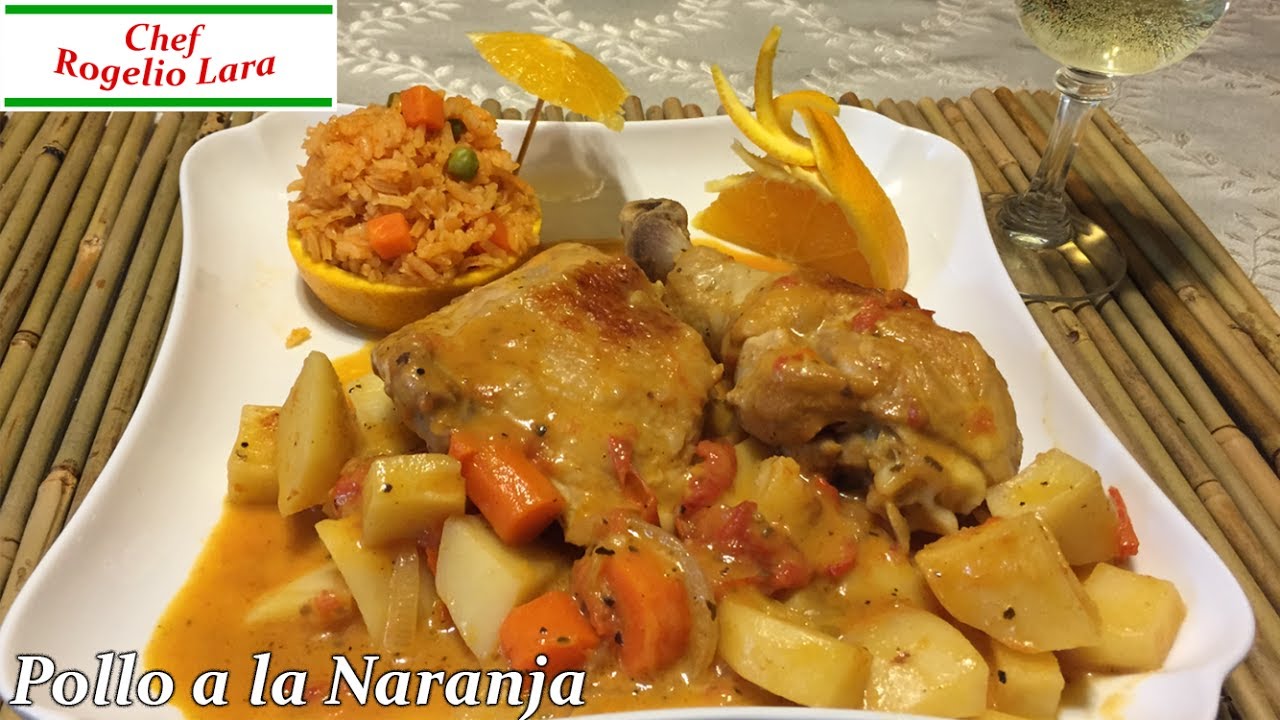 POLLO A LA NARANJA,RECETA DELICIOSA