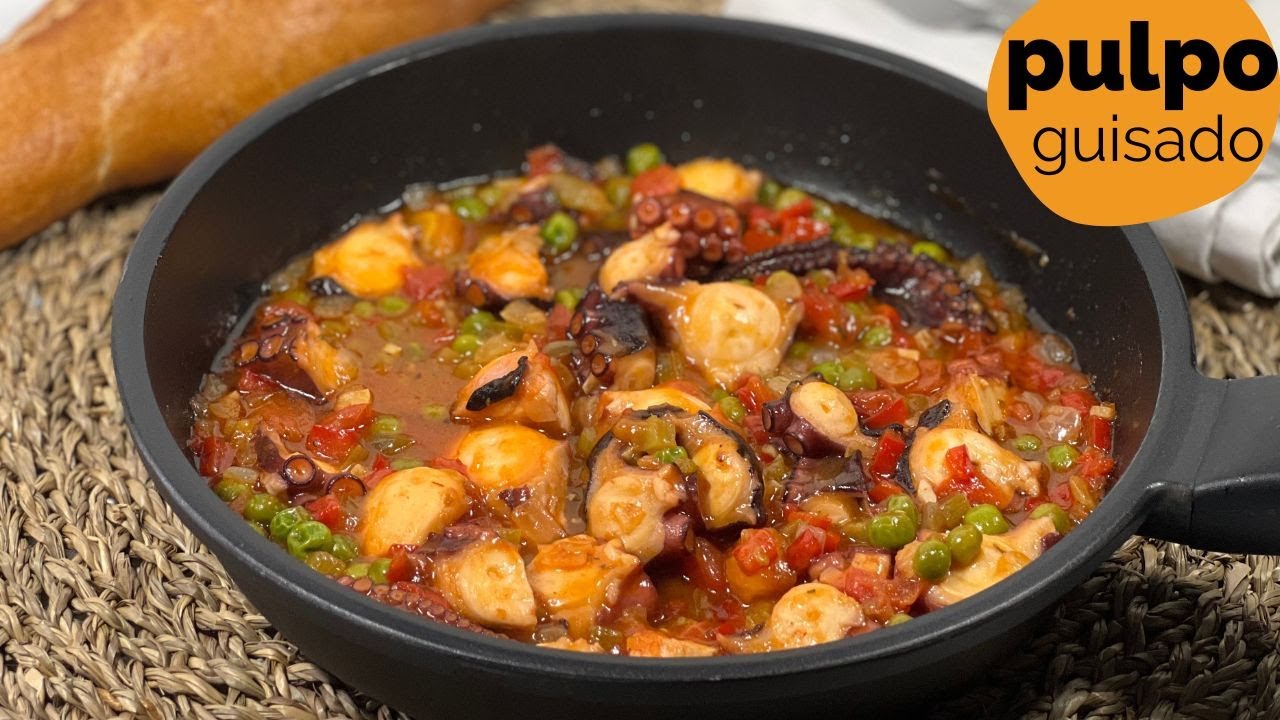 Pulpo GUISADO con patatas de Galicia