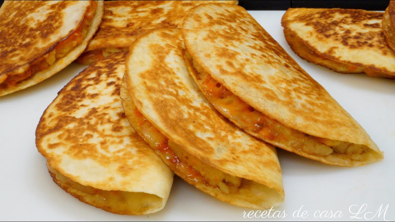 QUESADILLAS DE PATATAS O PAPAS RECETA FÁCIL RÁPIDA Y SUPER DELICIOSA