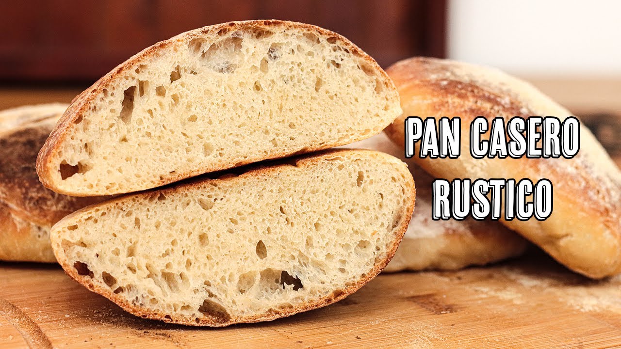 Receta Pan Casero Rustico - Casi sin Amasar - Como hacer pan - Receta fácil
