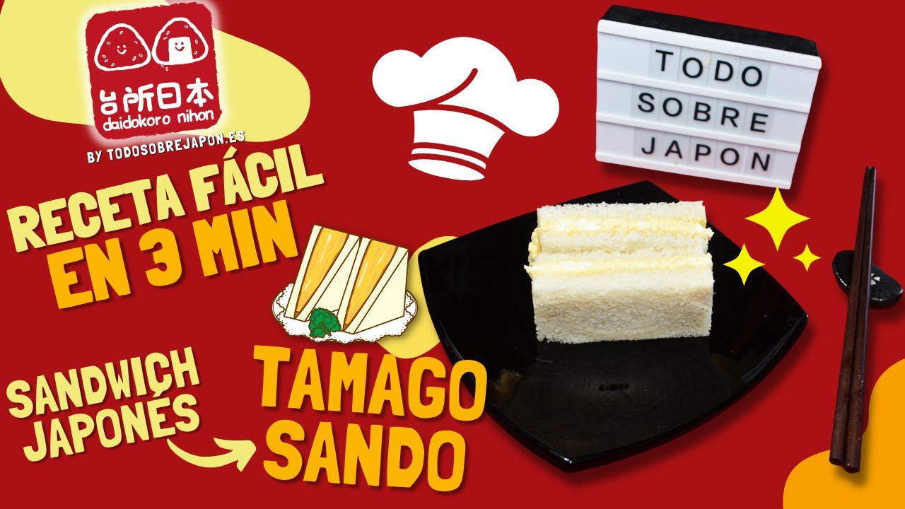 Receta Tamago Sando \"Sandwich japonés\" 🥢 Recetas japonesas 🥢 Daidokoro nihon