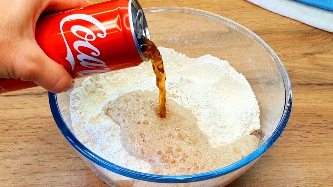 ¡Solo agrega Coca Cola a la harina! ¡Nueva receta de pan! PAN
