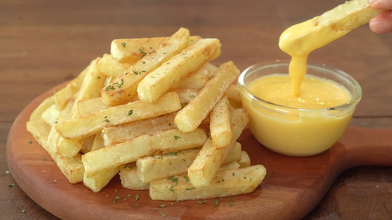 [subtítulo] Papas fritas y salsa de queso:: Cómo hacer papas fritas crujientes