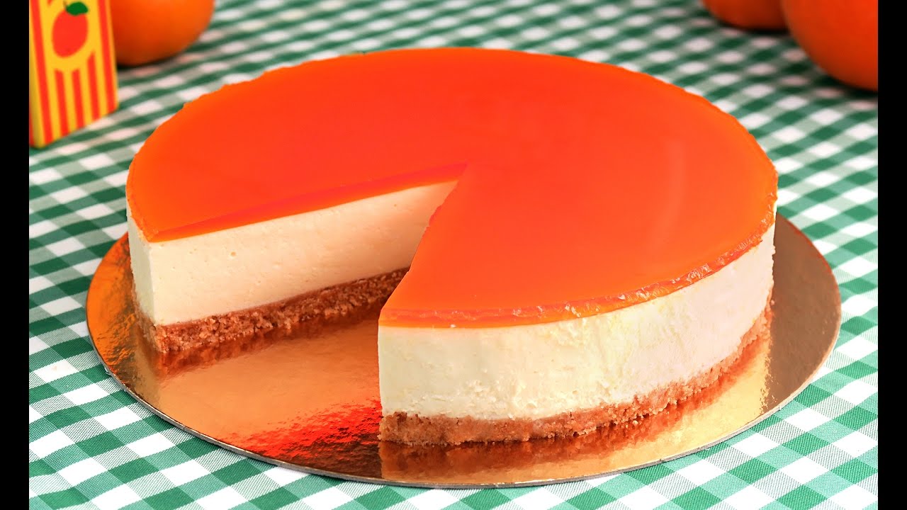 Tarta de Naranja sin Horno | Cheesecake de Naranja