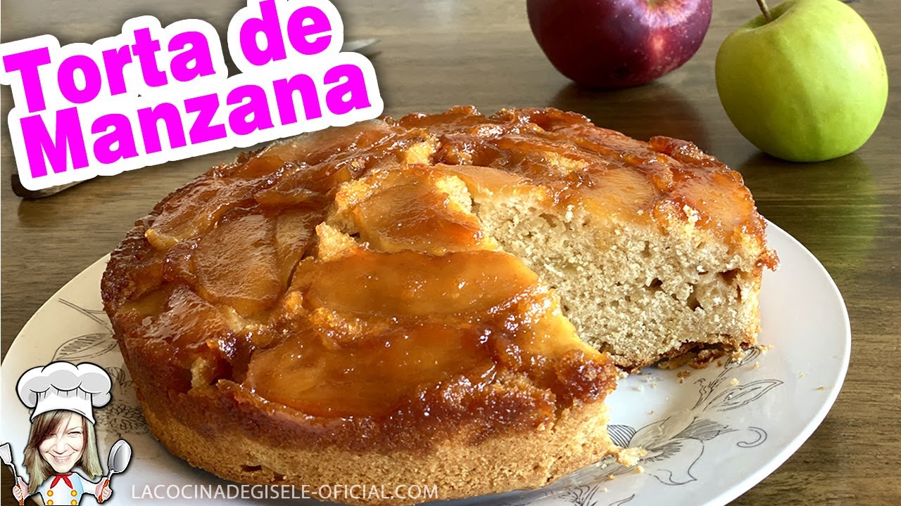Torta Volteada de Manzana 🍎 fácil y riquísima